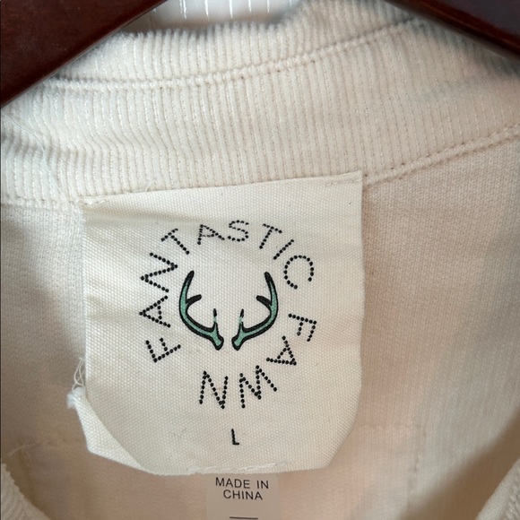 Fantastic Fawn Beige sequin Star Embellished Corduroy Jacket / Shacket, NEW! - Picture 2 of 4